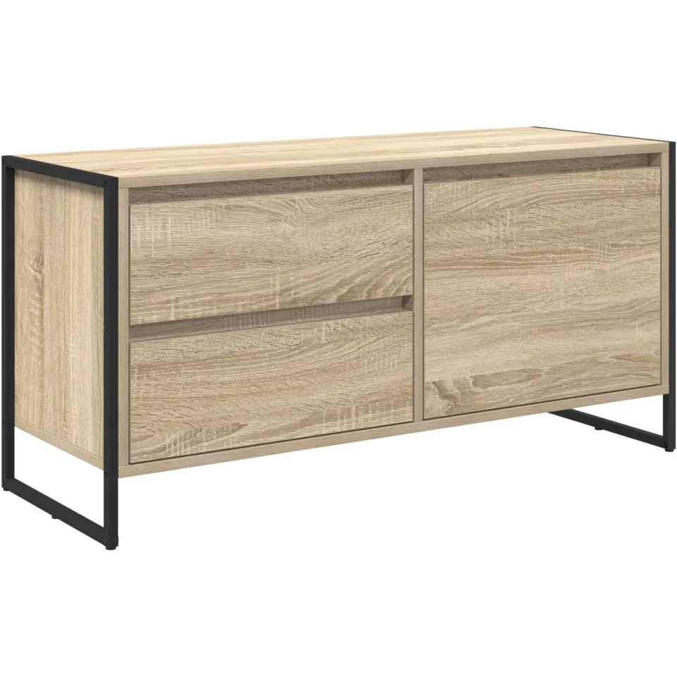 vidaXL TV-kast 100 x 36 x 49.5 cm Sonoma Eiken Bewerkt hout, foto 3