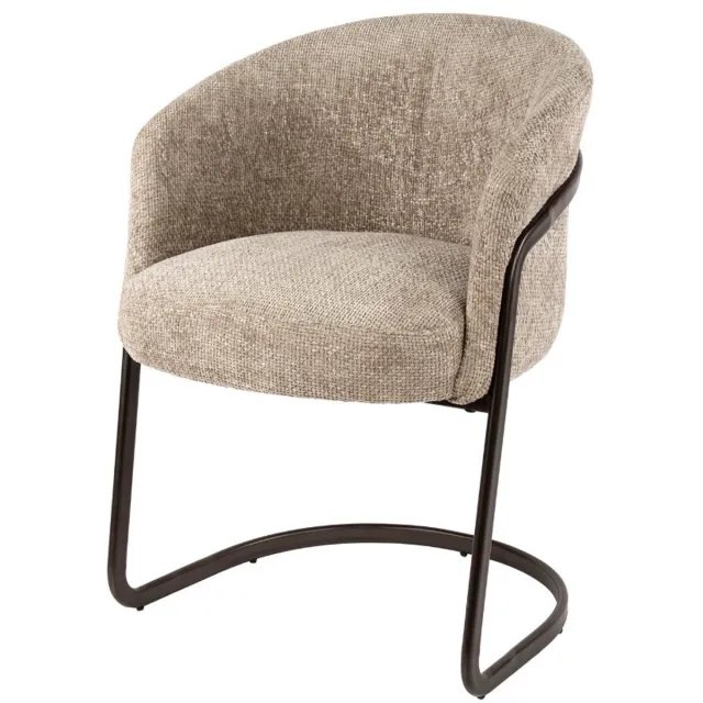 AnLi Style Armstoel Sway Hoven zand - set van 2 Naturel