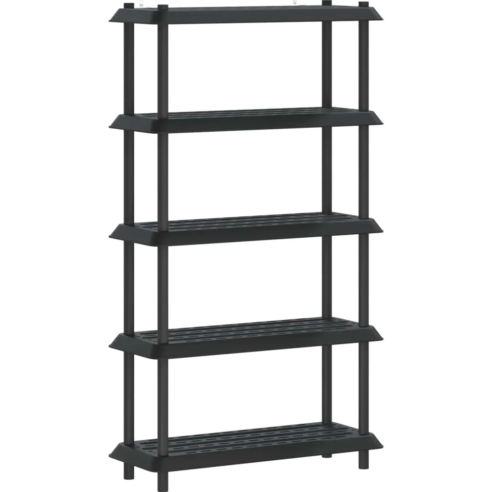 vidaXL Plankenunit 5-laags 100 x 40 x 177 cm PP Antracietkleurig, foto 3