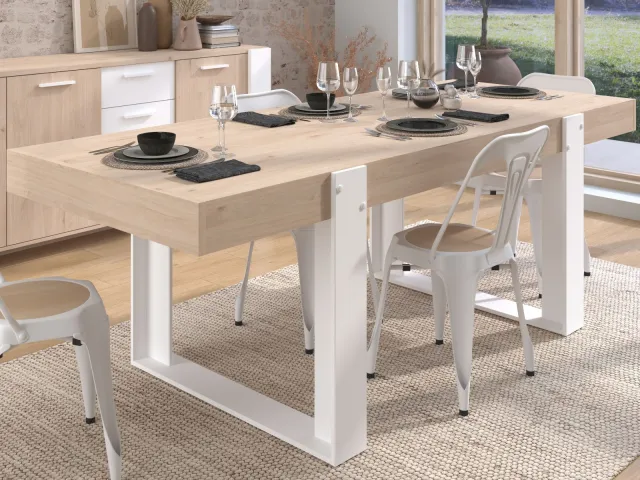 Mobistoxx Travis eetkamertafel artisan eik
