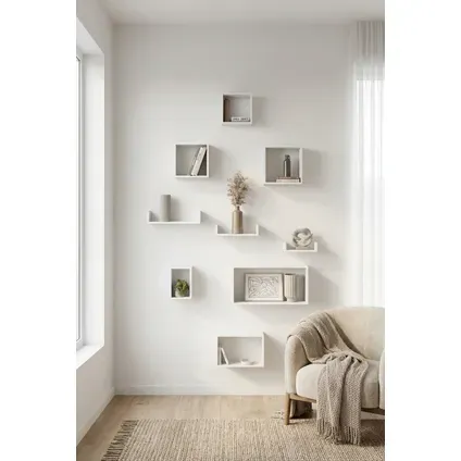 Duraline U-wandplank Wit Pvc 42x10x10cm - 3 Stuks, foto 2