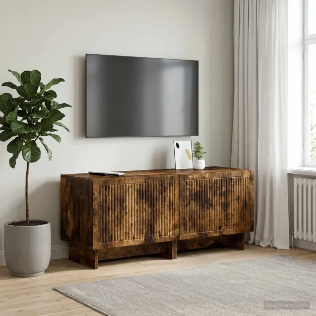 vidaXL Tv-meubel Gerookt eiken Bewerkt hout, foto 2