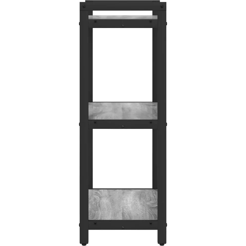 vidaXL Boekenkast 40 x 30 x 85 cm Bewerkt hout Grijs sonoma, foto 3