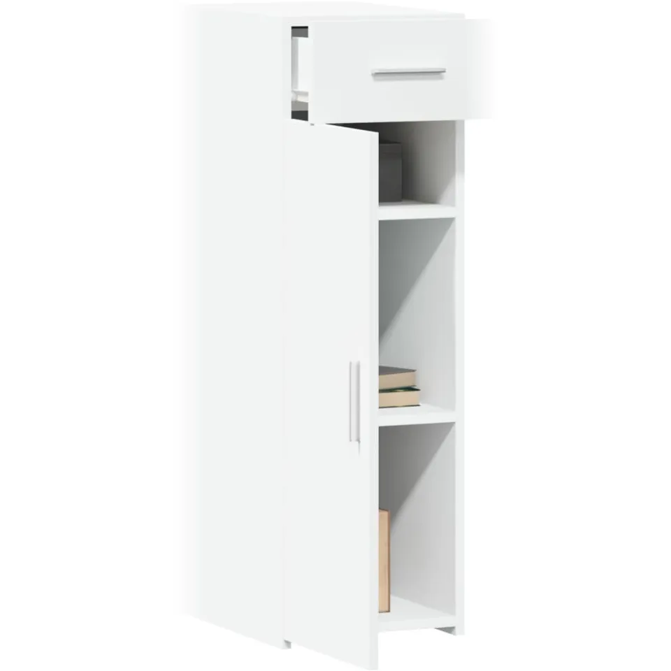 vidaXL Dressoir 30x42,5x93 cm bewerkt hout wit, foto 2