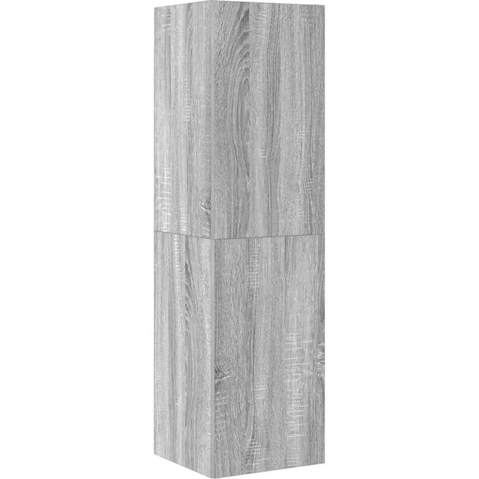 vidaXL 4-delige Tv-meubelset bewerkt hout grijs sonoma eikenkleurig, foto 3