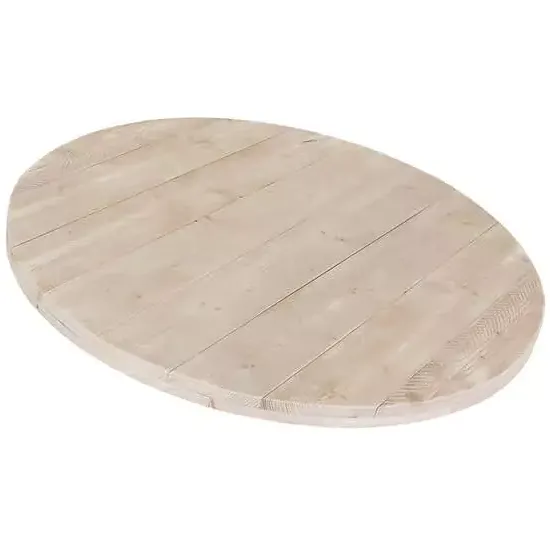 Rond steigerhouten blad 6 cm dik op maat