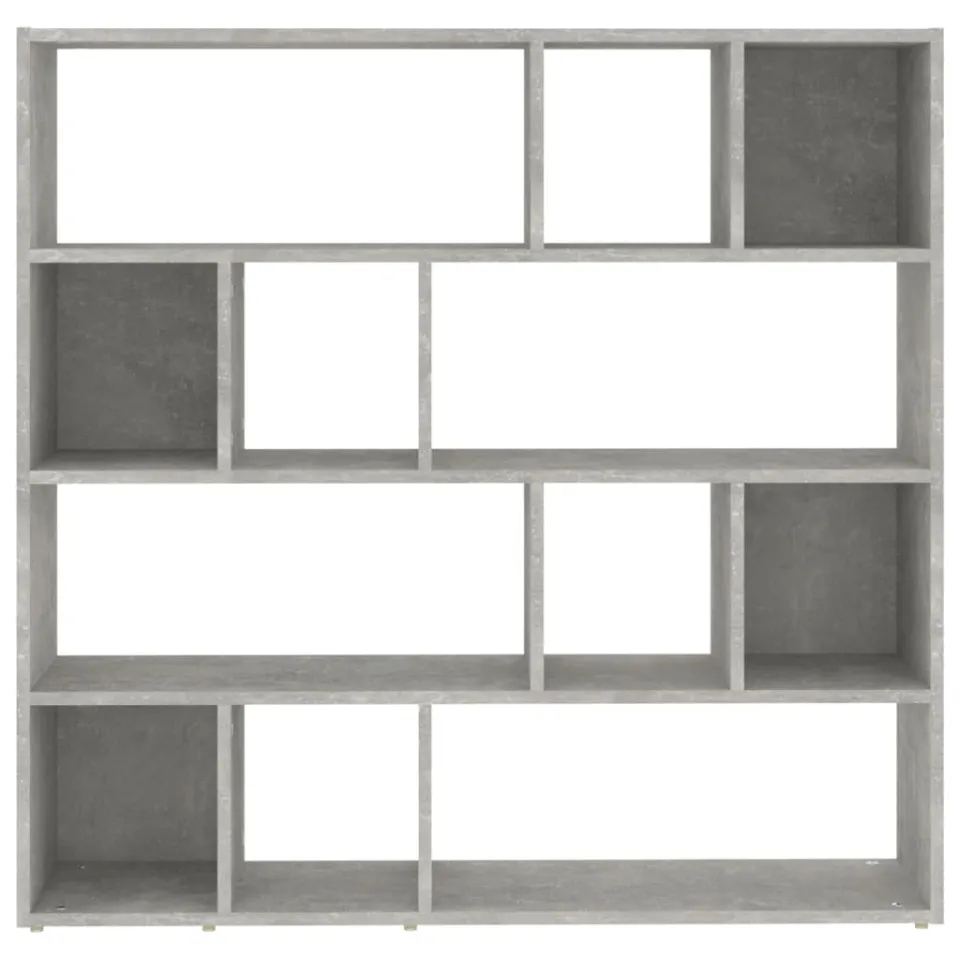 vidaXL Boekenkast/kamerscherm 105x24x102 cm betongrijs grijs, foto 4