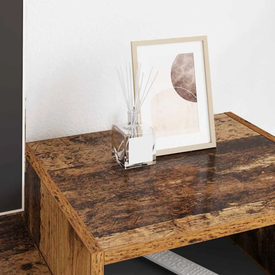 vidaXL TV-kast 160 x 35 x 55 cm Oud Hout Bewerkt hout bruin, foto 4