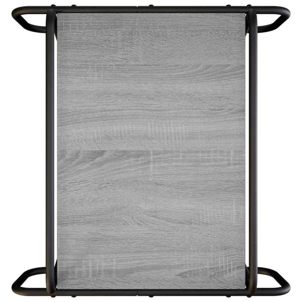 vidaXL Salontafel Grijs Sonoma 50 x 50 x 51 cm Bewerkt hout, foto 4