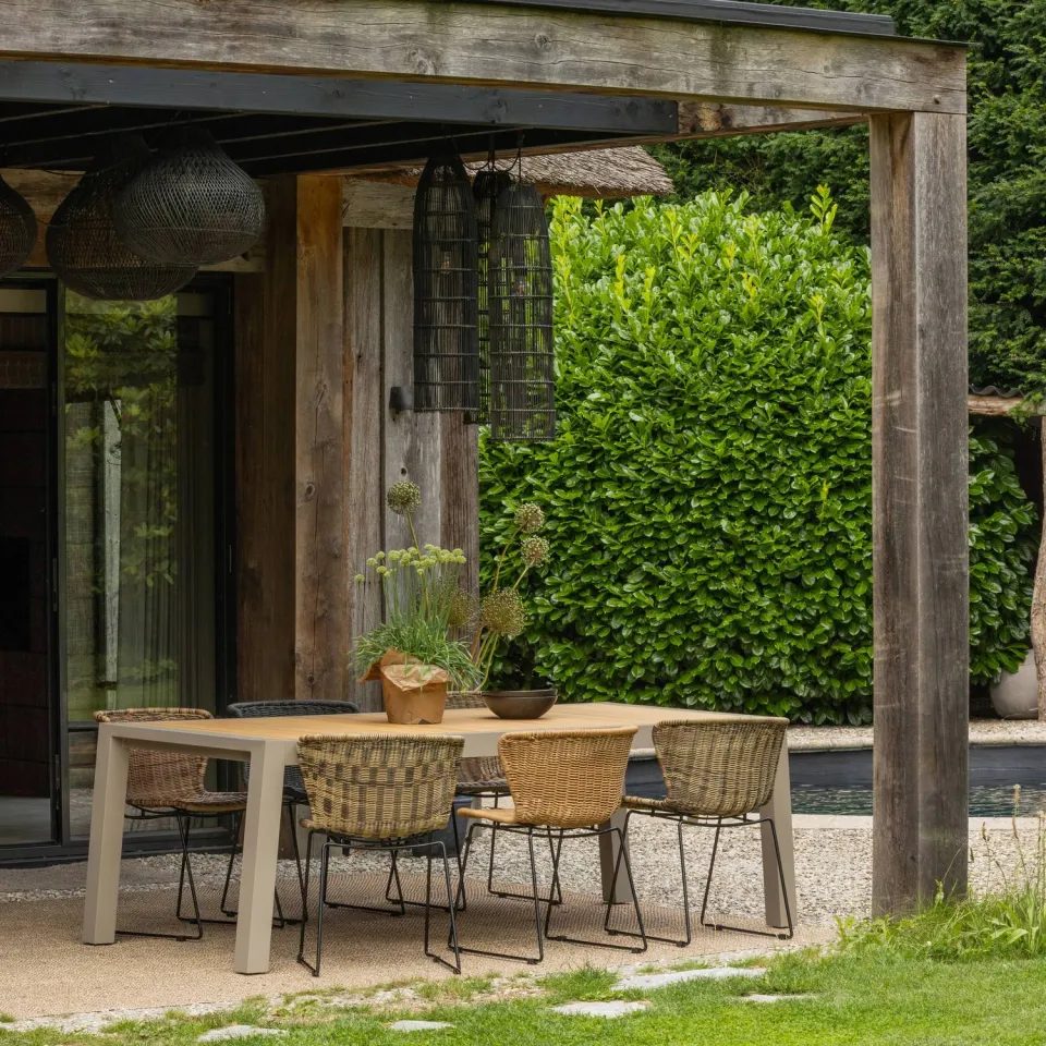 WOOOD Wings Tuinstoelen - Zand - Kunststof - 78x55x54 - Set van 2, foto 4