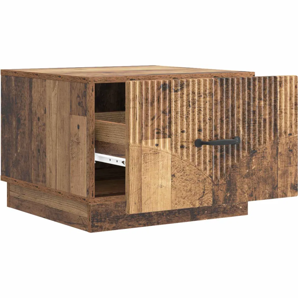 vidaXL Salontafel Oud hout 49 x 50 x 37 cm Bewerkt hout bruin, foto 4