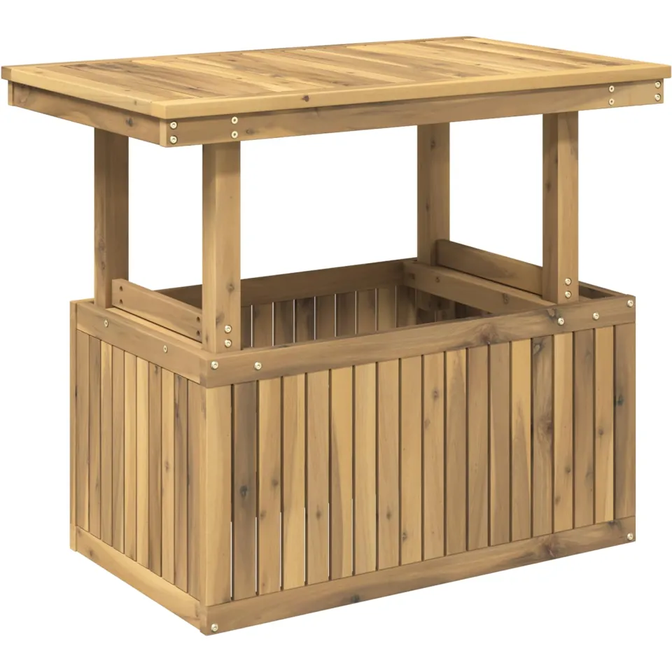 vidaXL Tuinfoto Tafel Massief Acaciahout Hoogte Verstelbaar LAREN bruin, foto 4