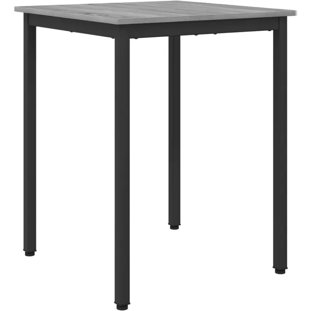 vidaXL Eettafels - 60 - x - 60 - x - 75 - cm - Bewerkt - hout - Grijs - Sonoma - Vierkant Grijs sonoma