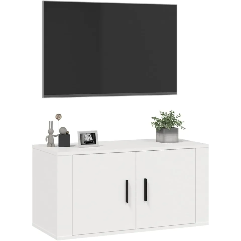 vidaXL Tv-wandmeubel 80x34,5x40 cm wit, foto 3