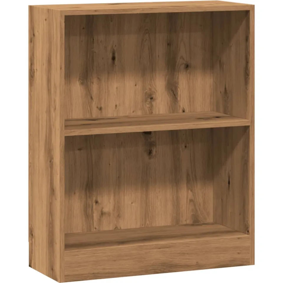 vidaXL Boekenkast 60x24x76 cm bewerkt hout artisanaal eikenkleurig, foto 3