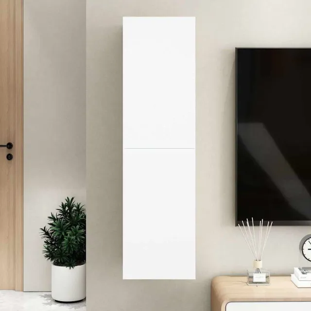vidaXL Tv-meubel 30,5x30x110 cm bewerkt hout wit, foto 2