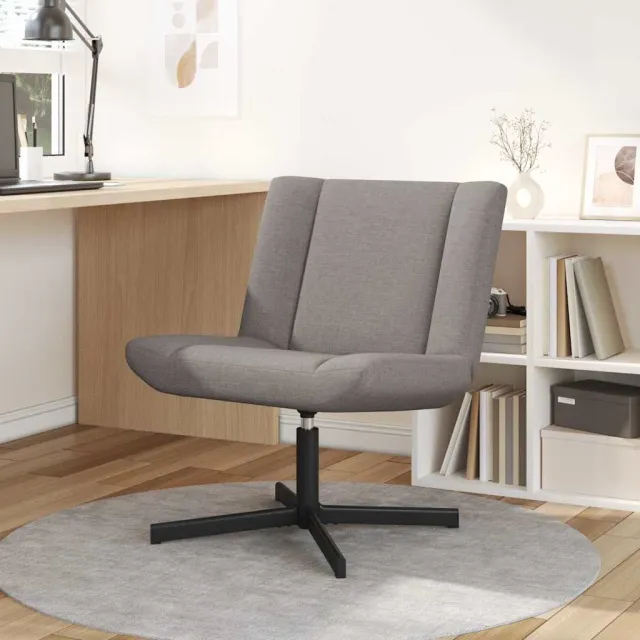 vidaXL Draaistoel Taupe 63 x 75 x 76 cm Stof