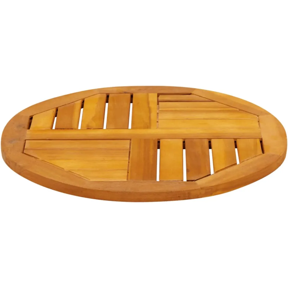 vidaXL Tafelblad rond Ø 50x2 cm massief acaciahout bruin