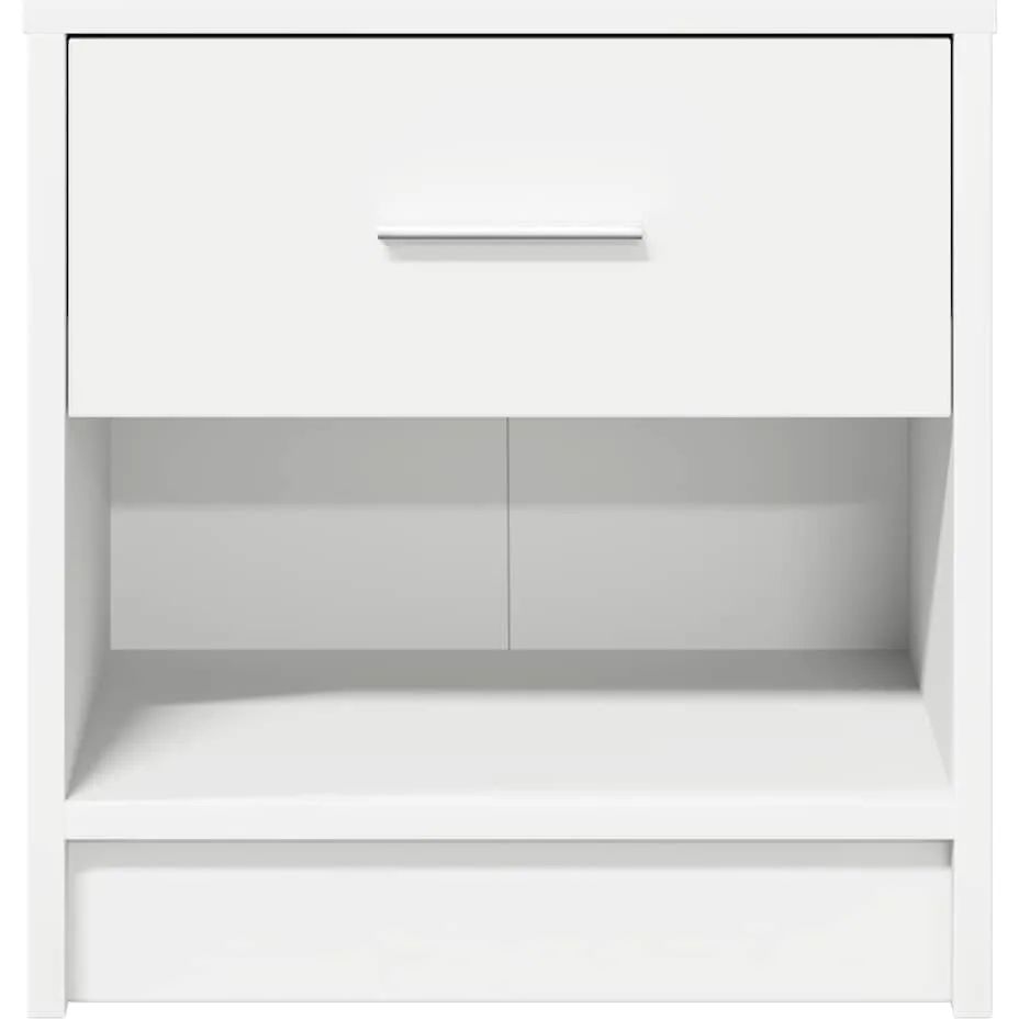 vidaXL Nachtkastjes 2 st met lade 39x28x41 cm wit