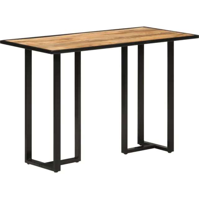 vidaXL Eettafel 110x55x75,5 cm massief mangohout Bruin