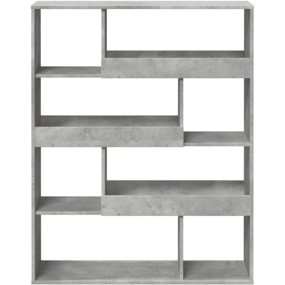 vidaXL Boekenkast 100x33x125,5 cm bewerkt hout betongrijs grijs, foto 3