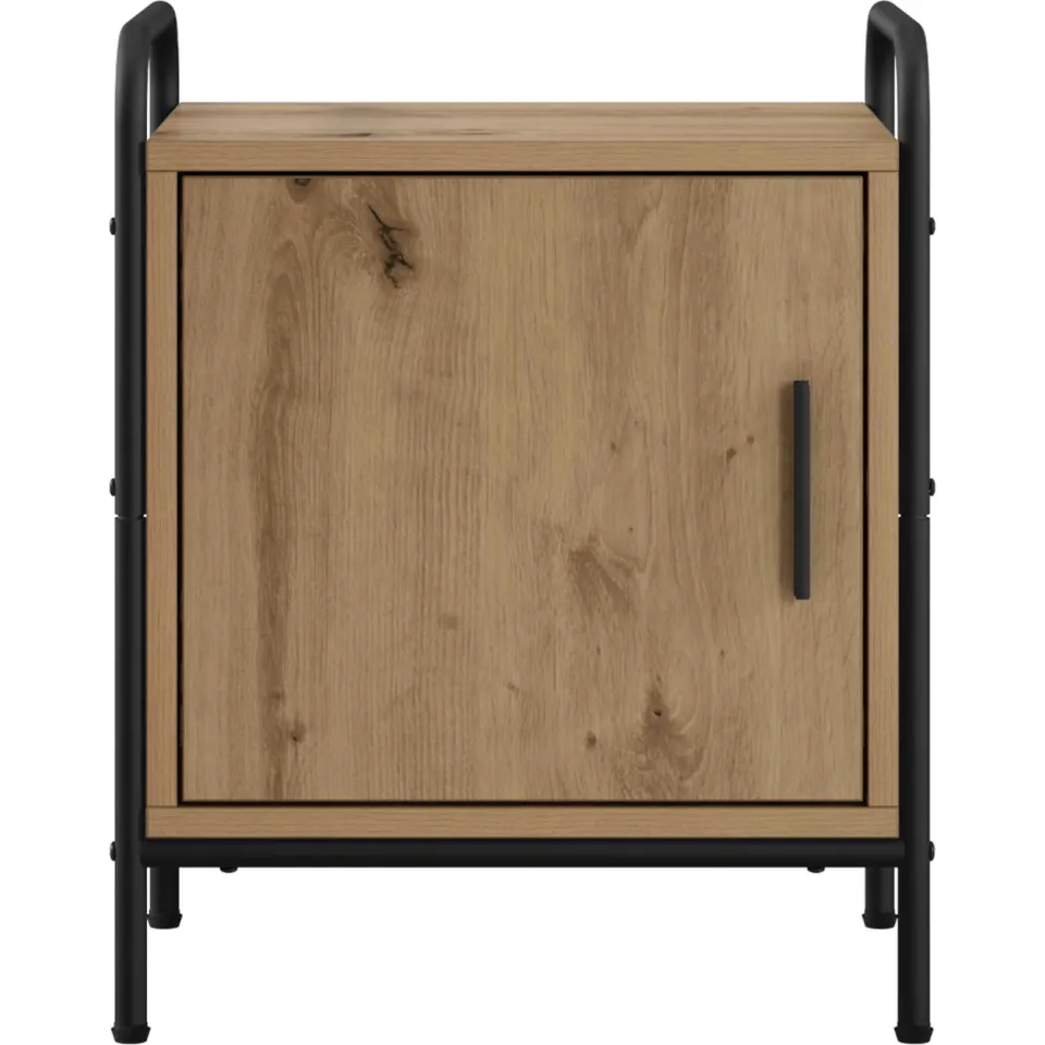 vidaXL Nachtkastje Artisanaal eiken 40 x 30 x 50 cm Bewerkt hout, foto 4