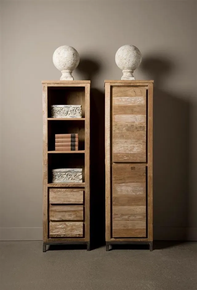 Tower Living Boekenkast Venetie - Bruin Hout - 55x43x182cm