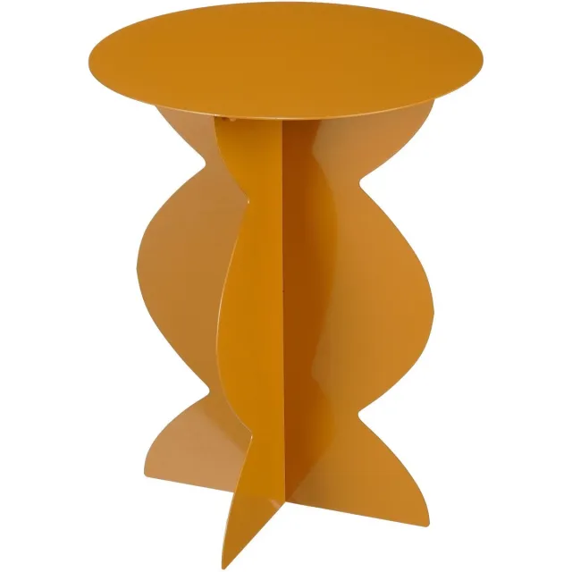 Mica Decorations Rafi Bijzettafel - H50 x Ø40 cm - IJzer - Bruin