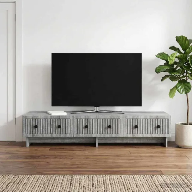 vidaXL TV-kast 147 x 34,5 x 30 cm Grijs sonoma Bewerkt hout