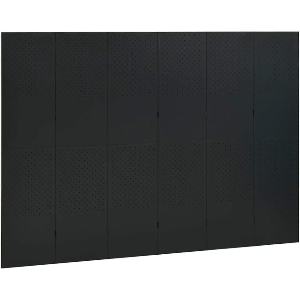 vidaXL Kamerschermen 2 st met 6 panelen 240x180 cm staal zwart, foto 3
