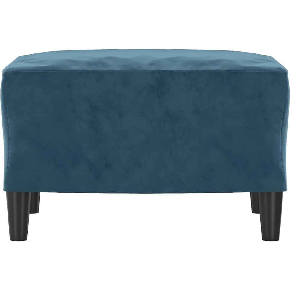 vidaXL Voetenbank 60x50x41 cm fluweel blauw, foto 3