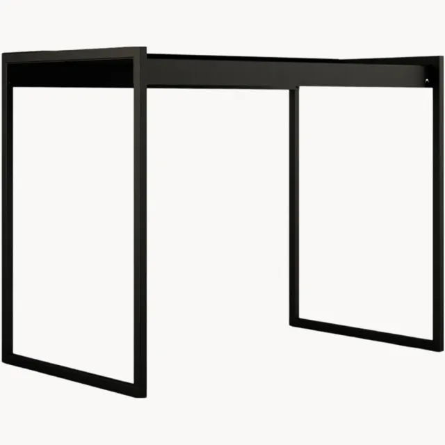 Metallbude Handgemaakt metalen bureau Donna Zwart