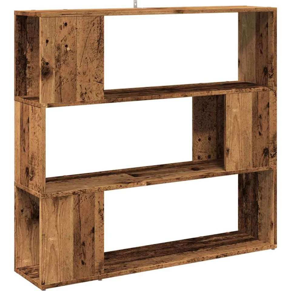 vidaXL Boekenkast/kamerscherm 100x24x94 cm oud houtkleurig bruin, foto 3