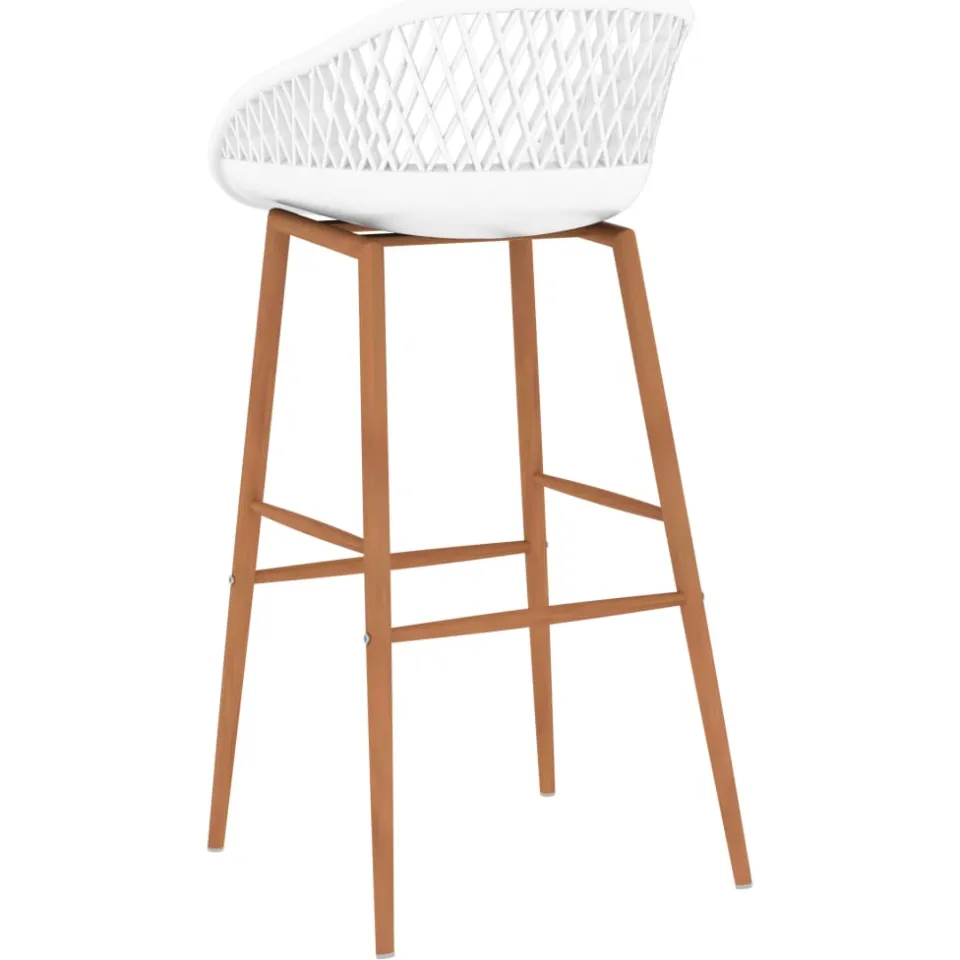 vidaXL Barstoelen 2 st wit, foto 4