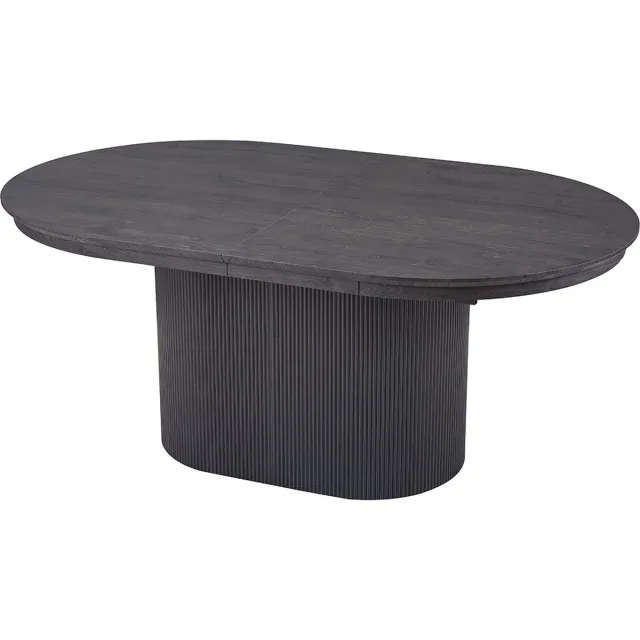 Rousseau Uitschuifbare tafel 'Lagos' 180-220 cm Ovaal Decor Donkerbruin