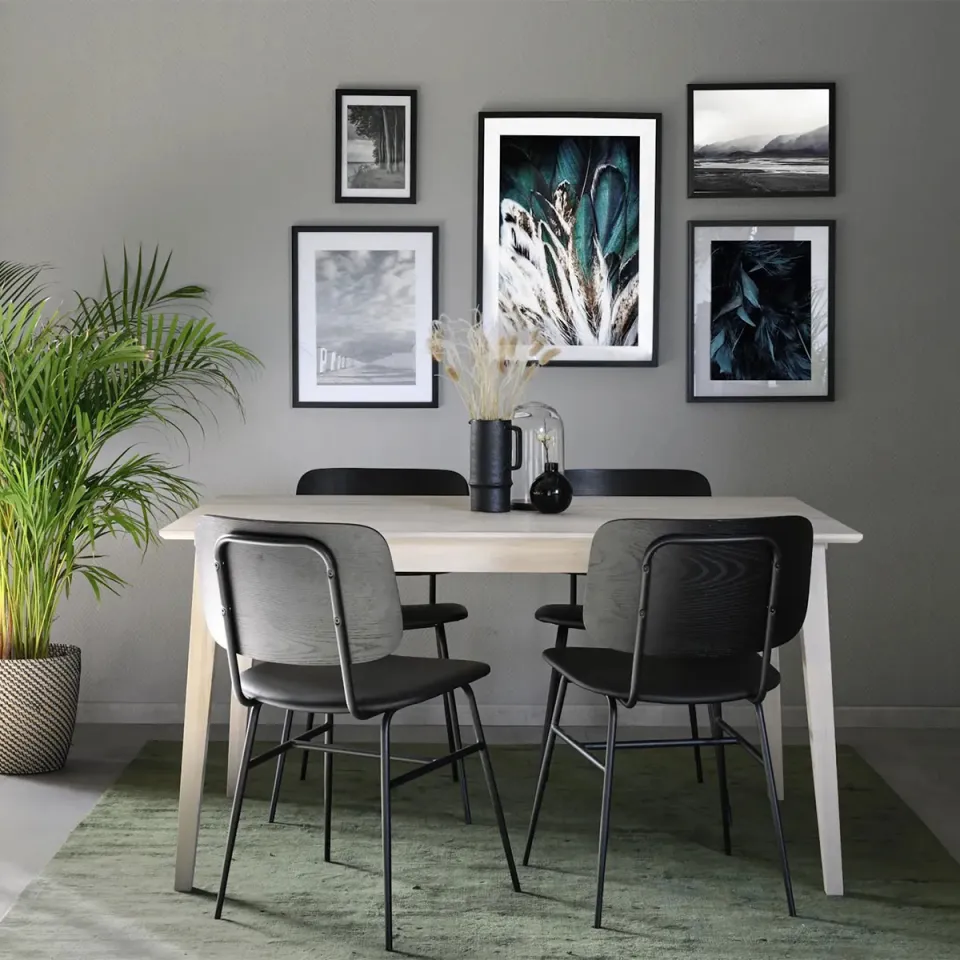 Rowico Home Filippa verlengbare houten eettafel whitewash - 140 x 90 cm, foto 4