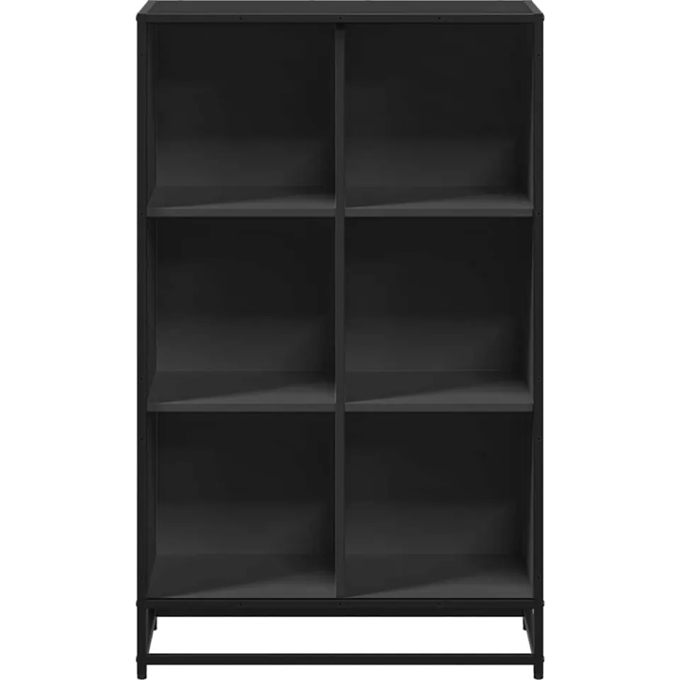 vidaXL Boekenkast 65,5x33x107,5 cm bewerkt hout zwart, foto 4