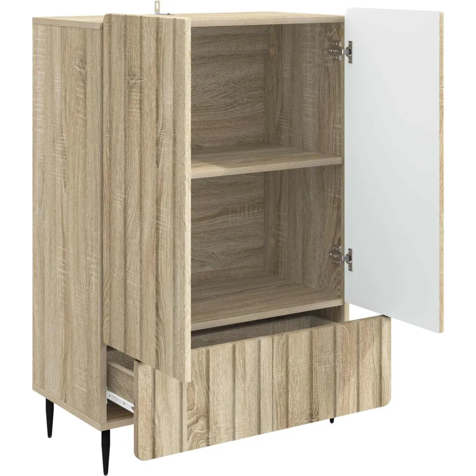 vidaXL Dressoir Sonoma Eiken 66 x 34,5 x 97 cm Bewerkt hout, foto 4