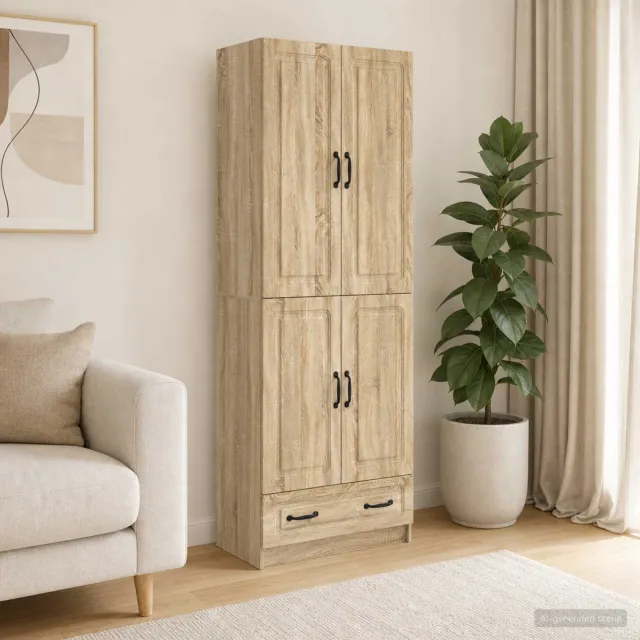 vidaXL Kastenset 2 st Sonoma Eiken Bewerkt hout, foto 2