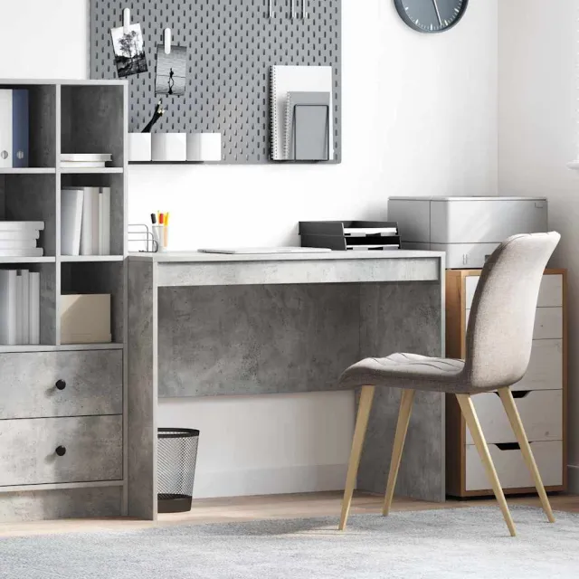 vidaXL Bureau Beton Grijs 100 x 50 x 76 cm, foto 2