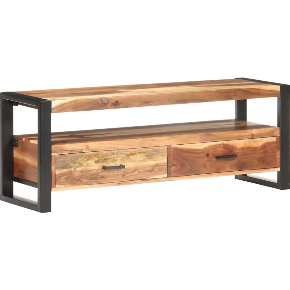 vidaXL Tv-meubel 120x35x45 cm hout met honingkleurige afwerking Bruin
