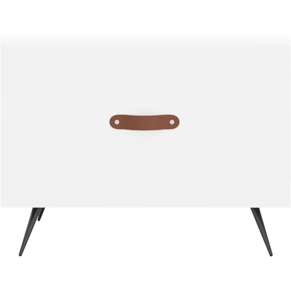 vidaXL Salontafels 2 st 50x50x40 cm bewerkt hout wit, foto 4