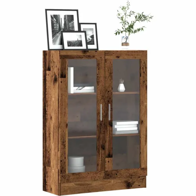 vidaXL Boekenkast 82,5x30,5x115 cm bewerkt hout oud houtkleurig bruin