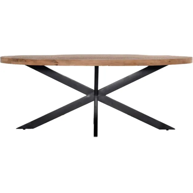 Giga Meubel Eettafel Mansour Ovaal Mangohout 200cm