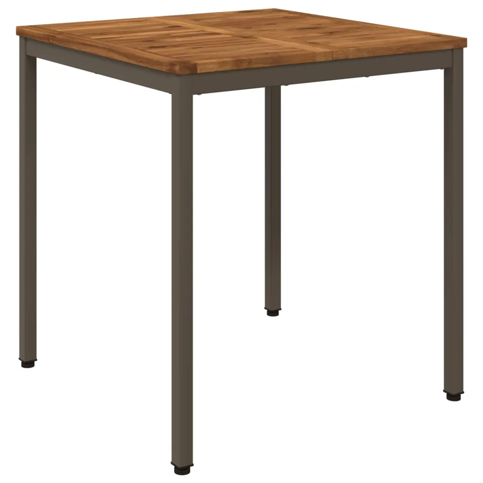 vidaXL Tuindiner tafel NAARDEN Natuurlijk en Koffie 70 x 68,5 x 75 cm bruin, foto 3