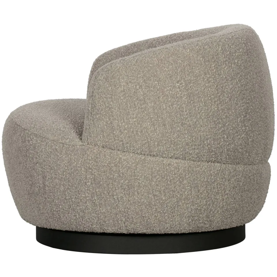 WOOOD Woolly Draaifauteuil - Chenille - Zand - 71x84x88, foto 2