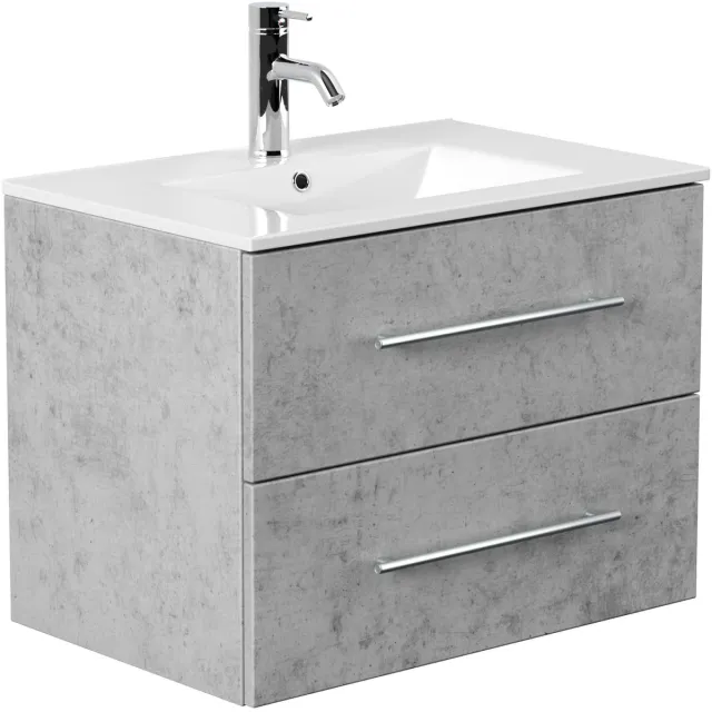 Wastafelkast Odin Beton 70 cm Grijs