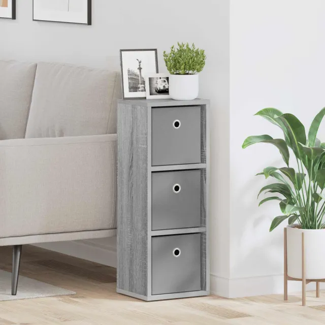 vidaXL Dressoir Grijs Sonoma 25,5 x 22 x 69,5 cm