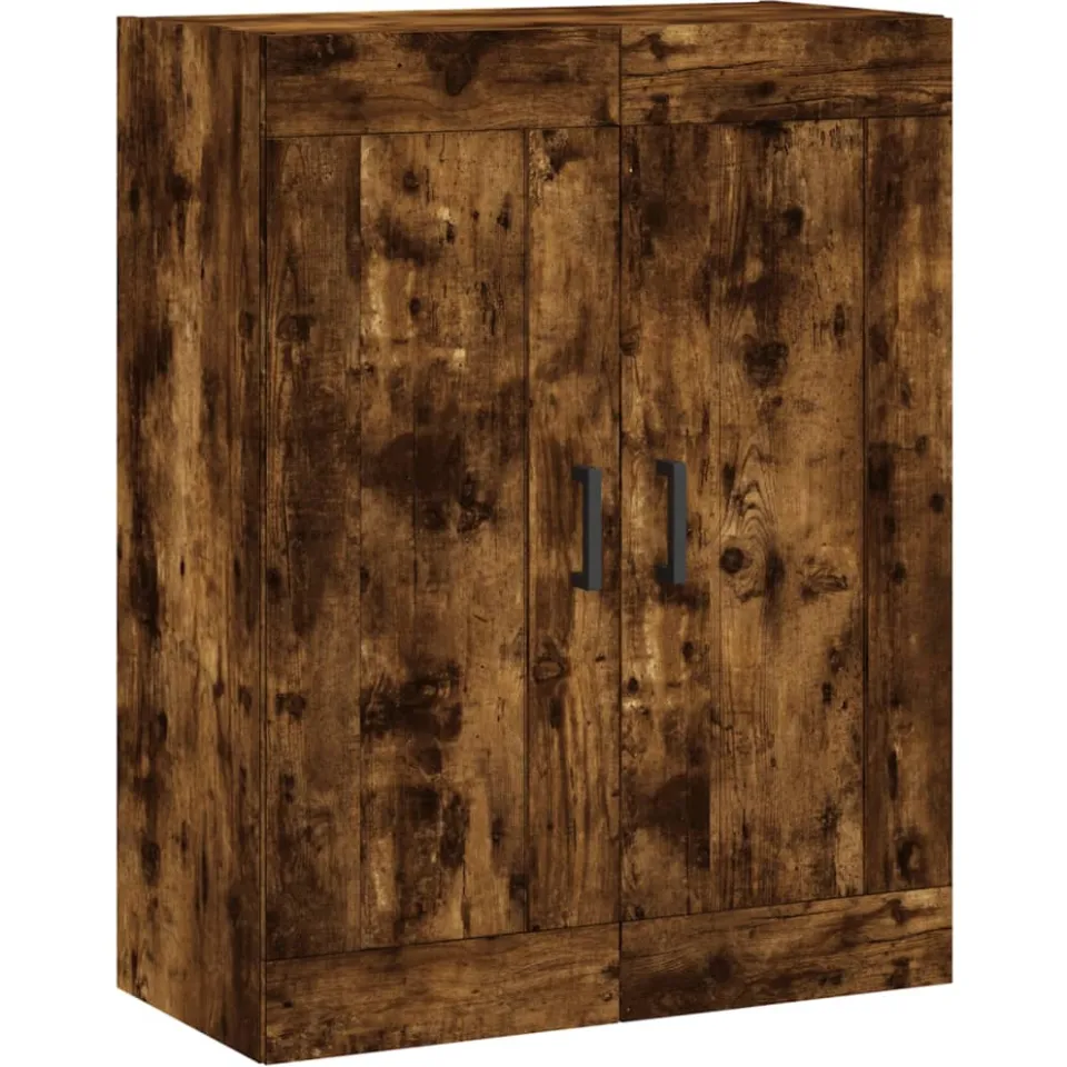 vidaXL Hangkasten 2 st bewerkt hout gerookt eikenkleurig, foto 4