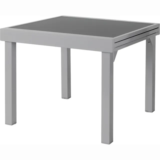ib style Diplomat Tuintafel - Uitschuifbare tafel - Anti-vingerafdruk - 90-180 cm - Anthrazit